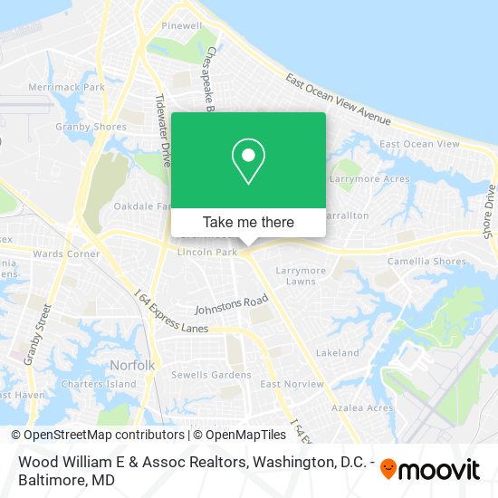 Wood William E & Assoc Realtors map