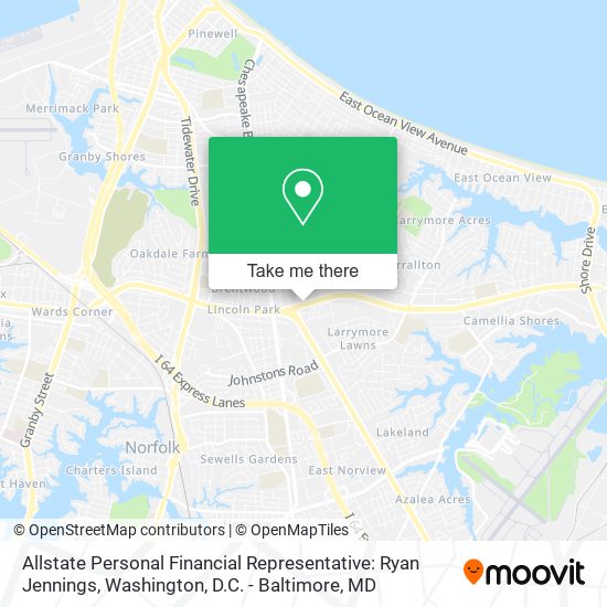 Allstate Personal Financial Representative: Ryan Jennings map