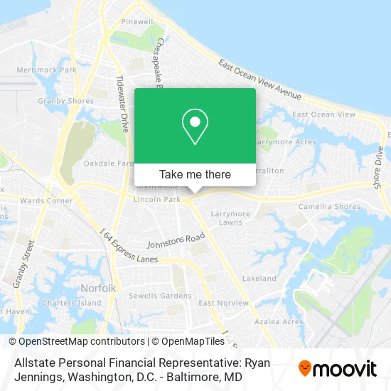 Allstate Personal Financial Representative: Ryan Jennings map