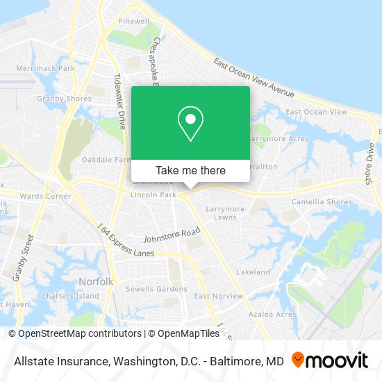Mapa de Allstate Insurance