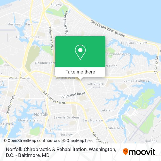 Norfolk Chiropractic & Rehabilitation map