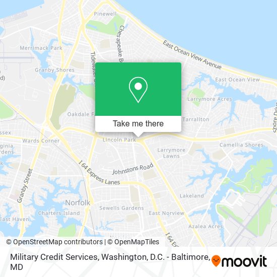 Mapa de Military Credit Services