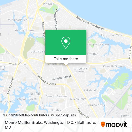 Mapa de Monro Muffler Brake
