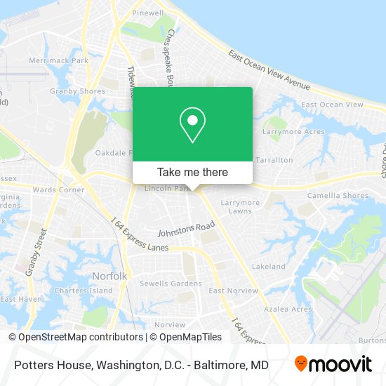 Mapa de Potters House