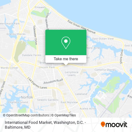 International Food Market map