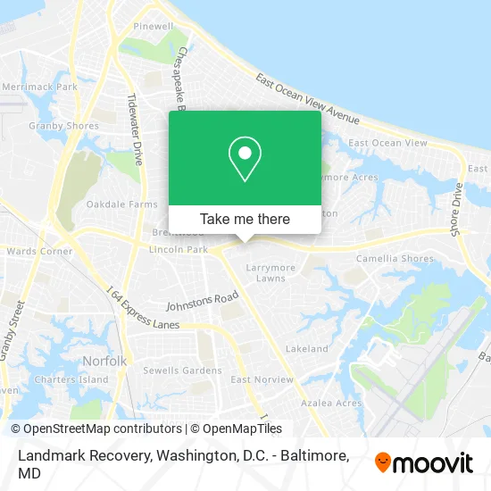Landmark Recovery map