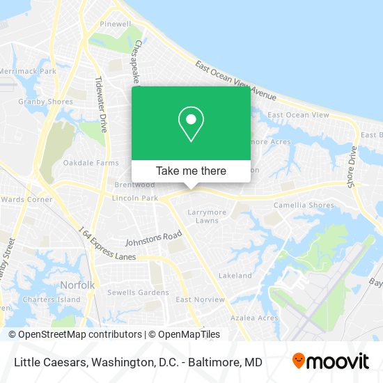 Little Caesars map