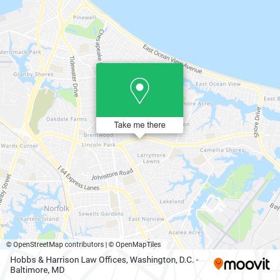 Hobbs & Harrison Law Offices map