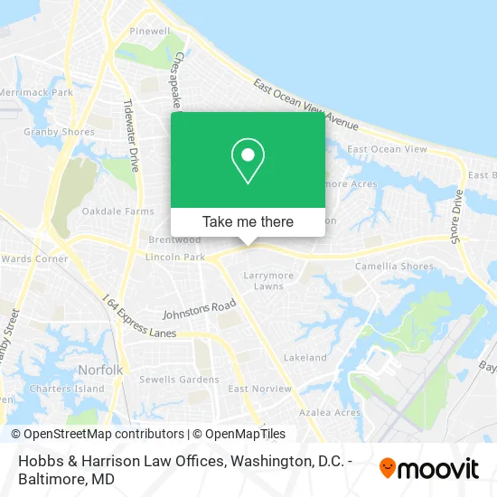 Hobbs & Harrison Law Offices map