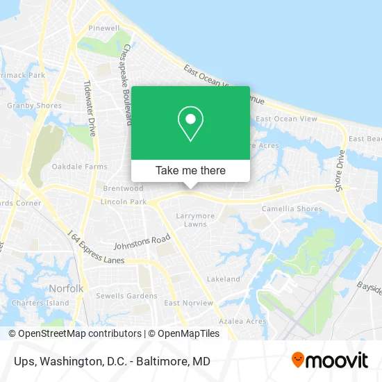 Ups map