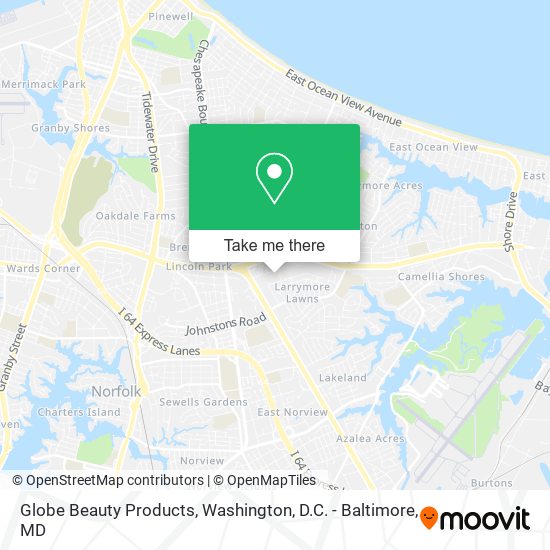 Globe Beauty Products map