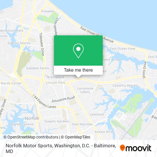 Norfolk Motor Sports map