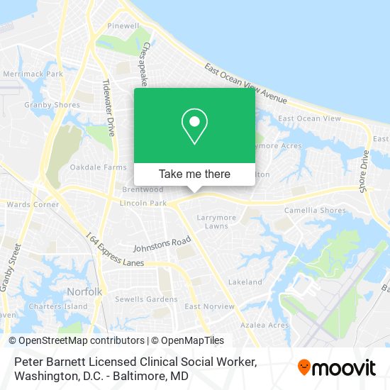 Mapa de Peter Barnett Licensed Clinical Social Worker