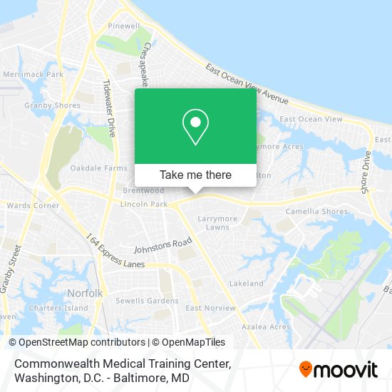 Mapa de Commonwealth Medical Training Center