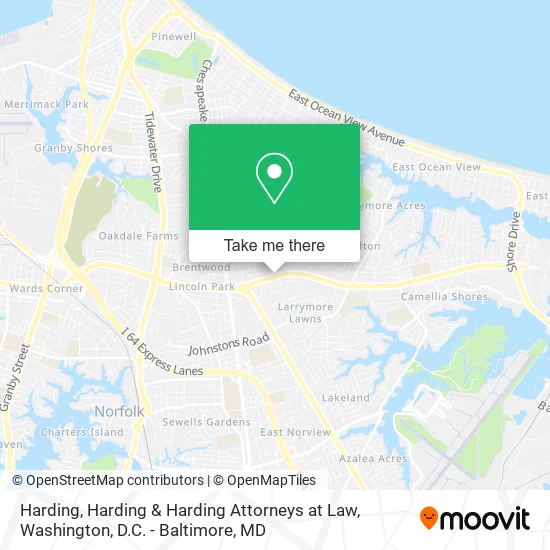 Harding, Harding & Harding Attorneys at Law map