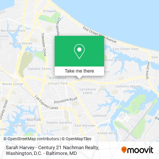 Sarah Harvey - Century 21 Nachman Realty map