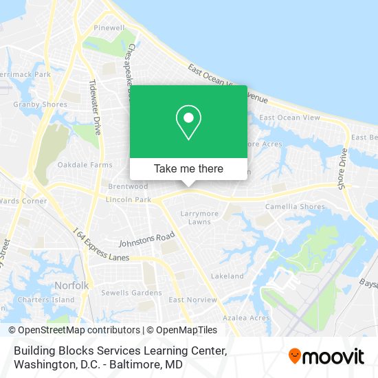 Building Blocks Services Learning Center map