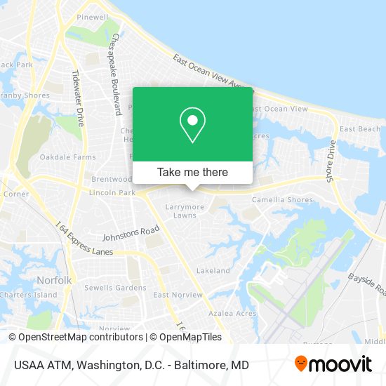 USAA ATM map