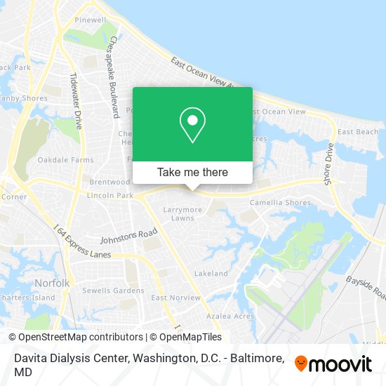 Mapa de Davita Dialysis Center