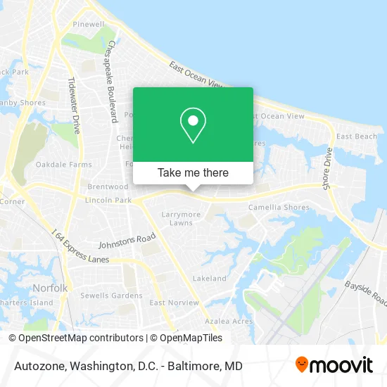 Mapa de Autozone
