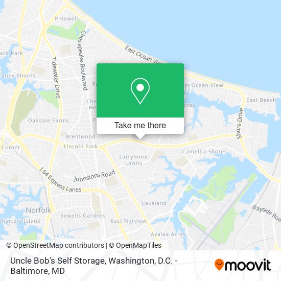 Mapa de Uncle Bob's Self Storage