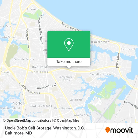 Mapa de Uncle Bob's Self Storage