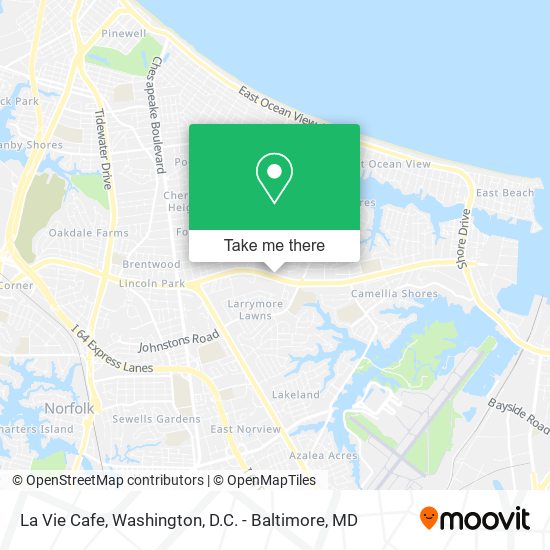 La Vie Cafe map