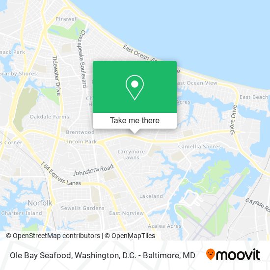 Ole Bay Seafood map