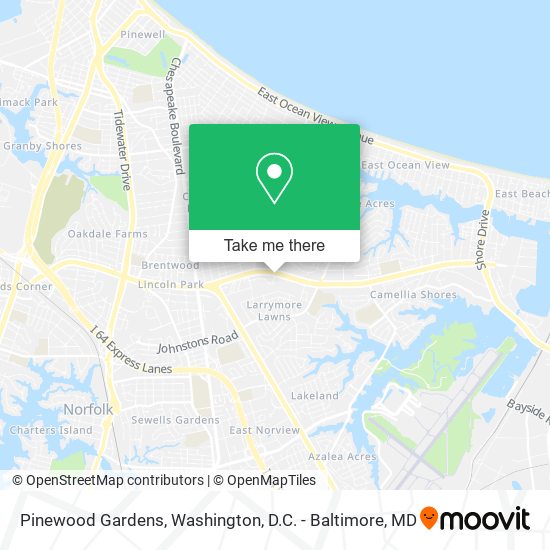 Pinewood Gardens map