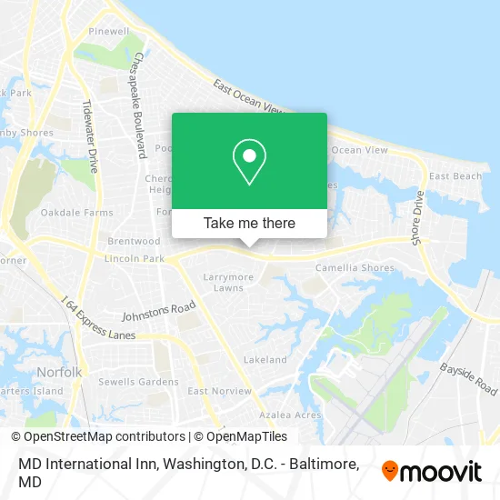 MD International Inn map