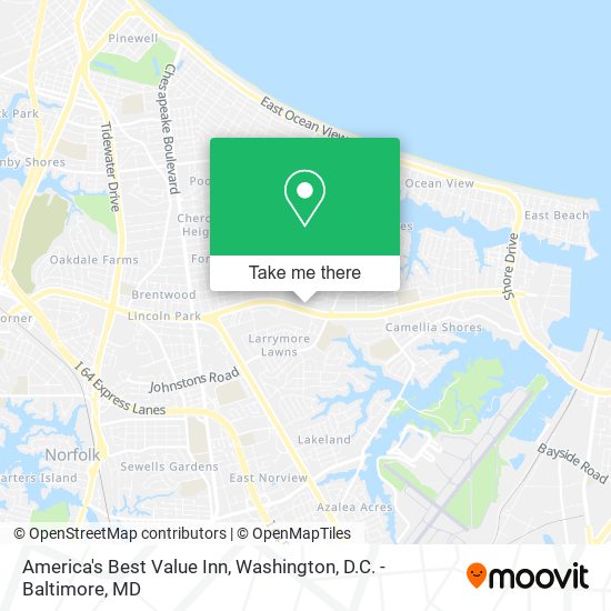Mapa de America's Best Value Inn