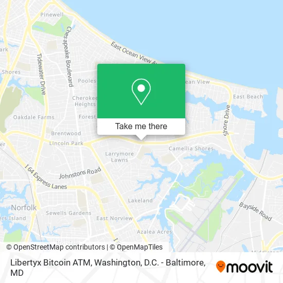 Mapa de Libertyx Bitcoin ATM
