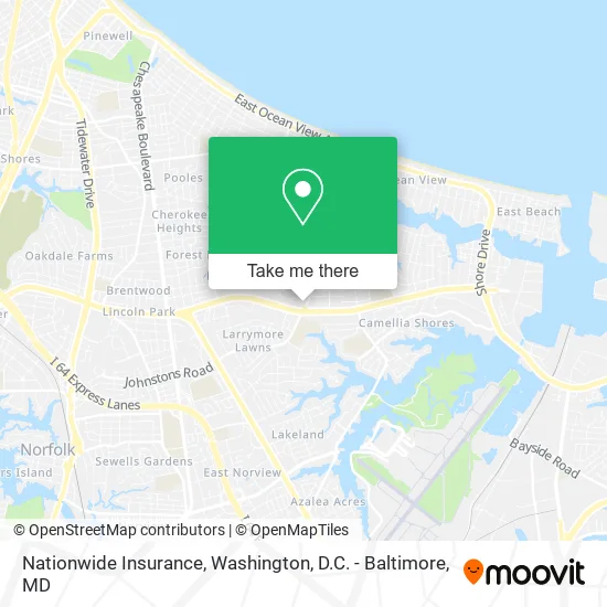 Nationwide Insurance map