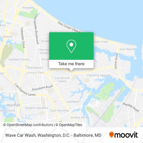 Wave Car Wash map