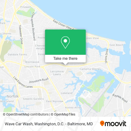 Wave Car Wash map