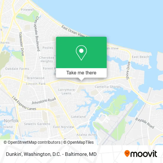 Dunkin' map