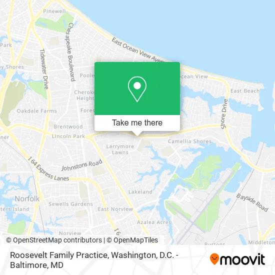 Roosevelt Family Practice map