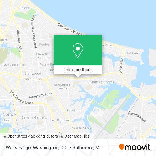 Mapa de Wells Fargo
