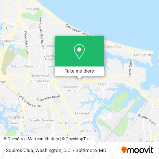 Squires Club map