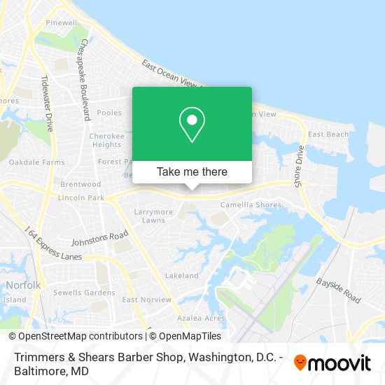 Trimmers & Shears Barber Shop map