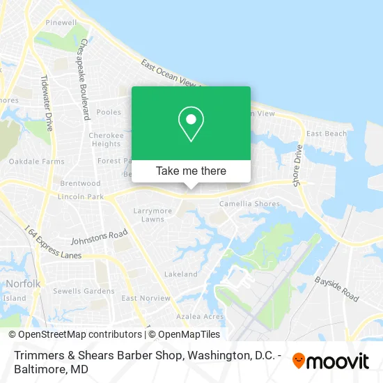 Mapa de Trimmers & Shears Barber Shop