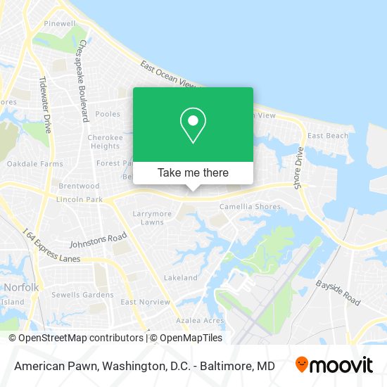 American Pawn map