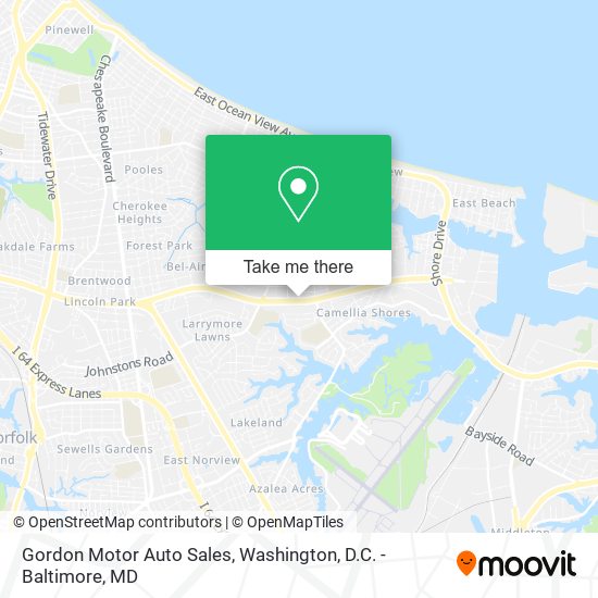 Mapa de Gordon Motor Auto Sales