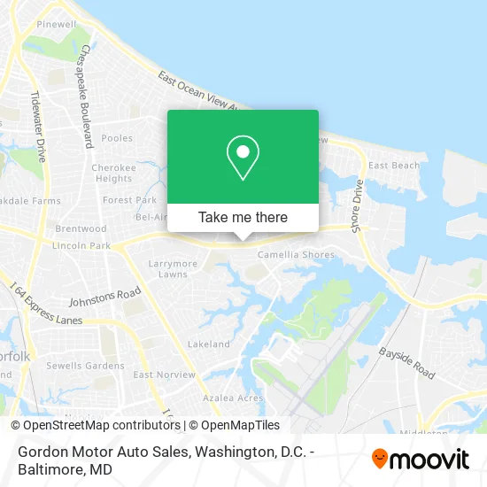 Gordon Motor Auto Sales map