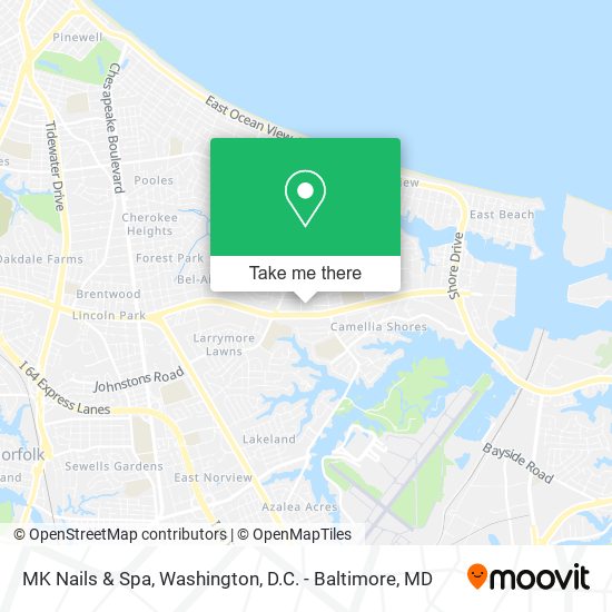 MK Nails & Spa map