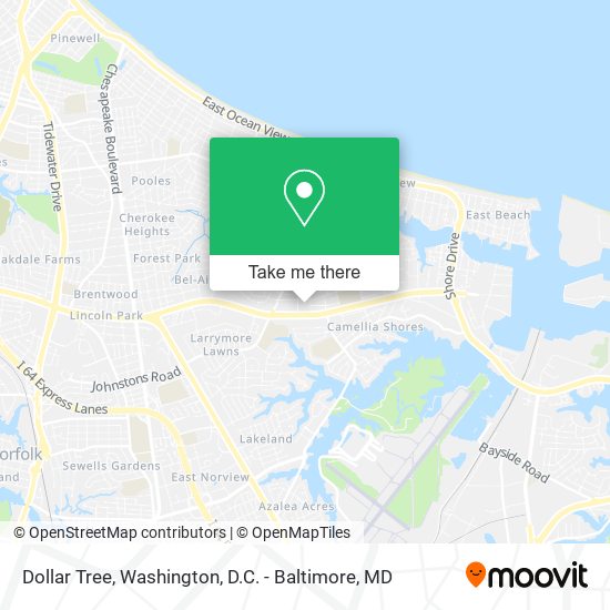 Mapa de Dollar Tree