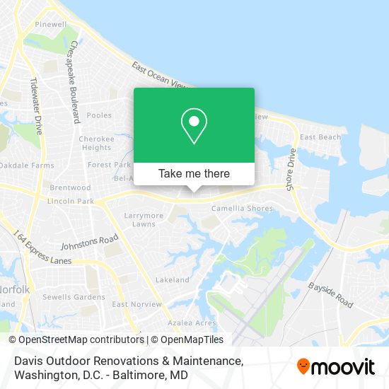 Davis Outdoor Renovations & Maintenance map