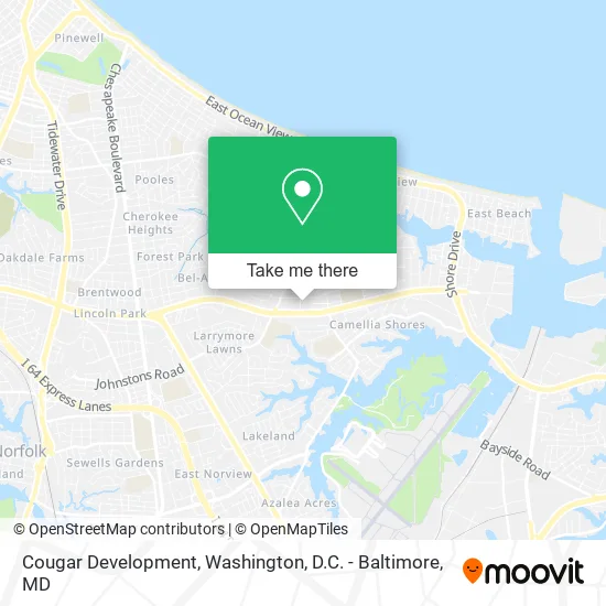 Cougar Development map