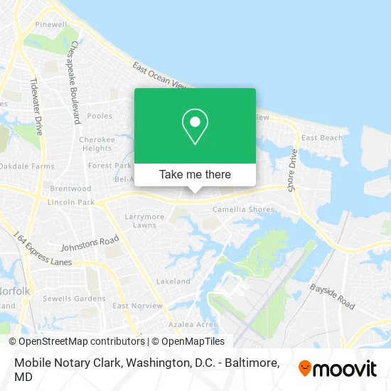 Mobile Notary Clark map