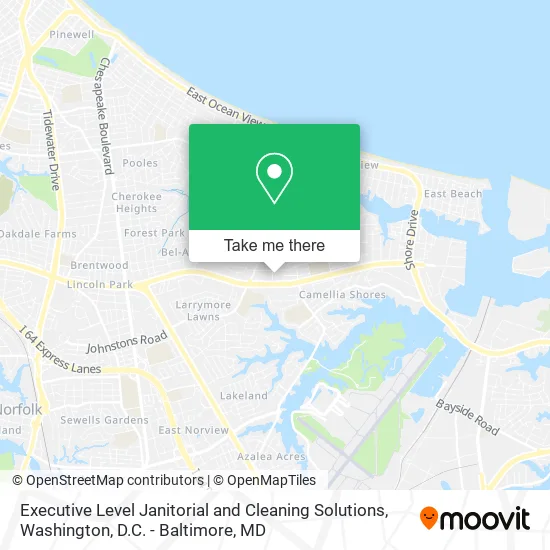 Executive Level Janitorial and Cleaning Solutions map